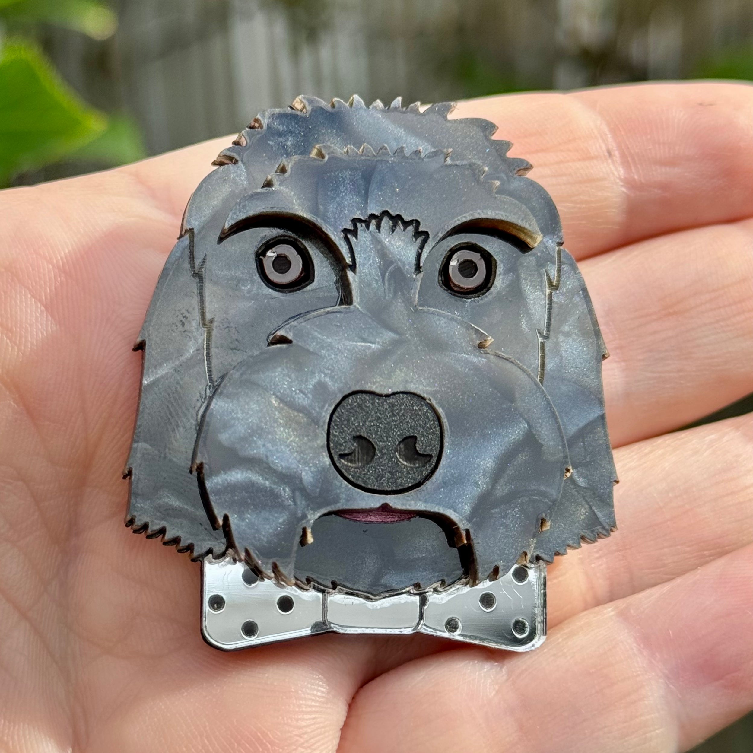 Fern the Labradoodle Brooch