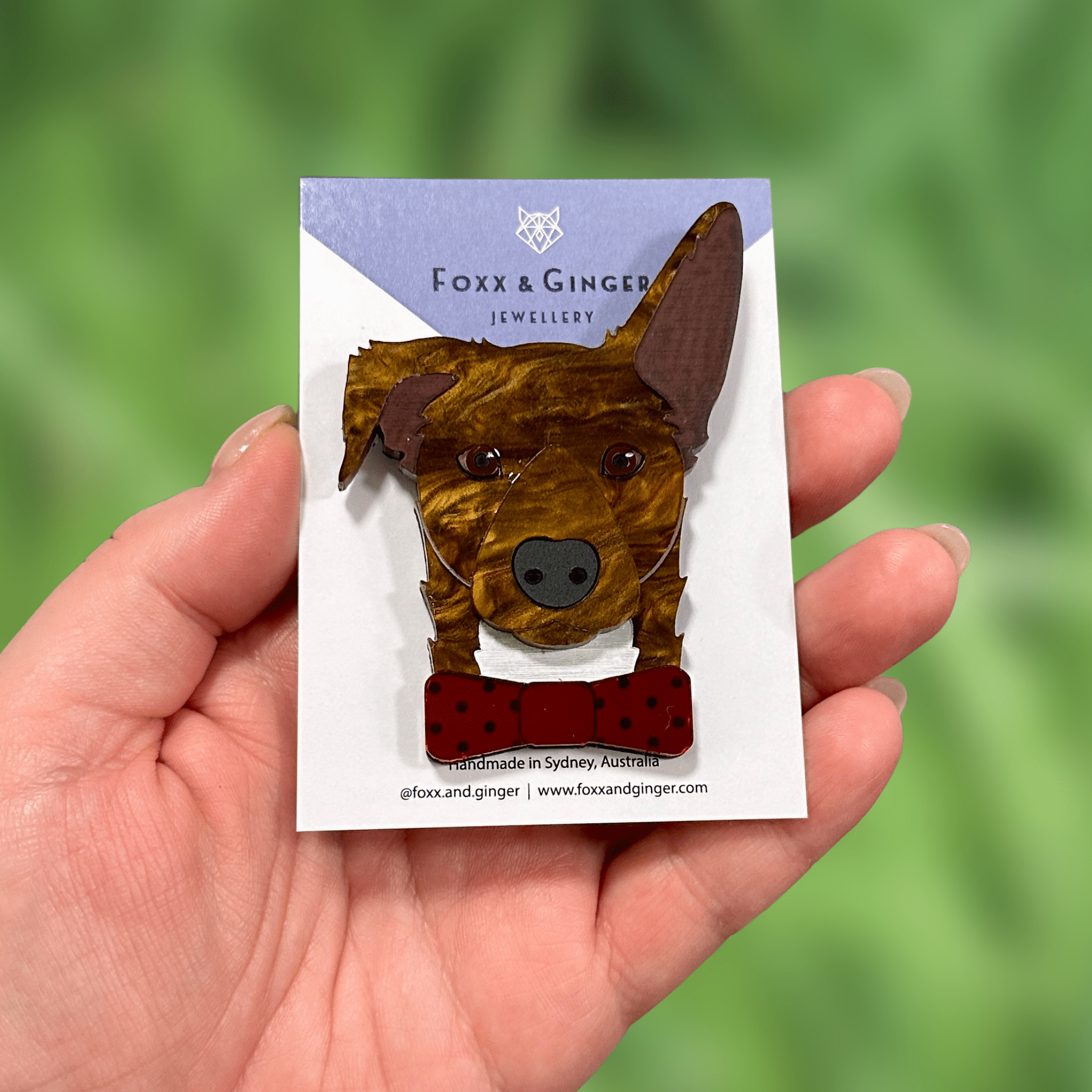 Austin the Kelpie Brooch - Foxx & Ginger