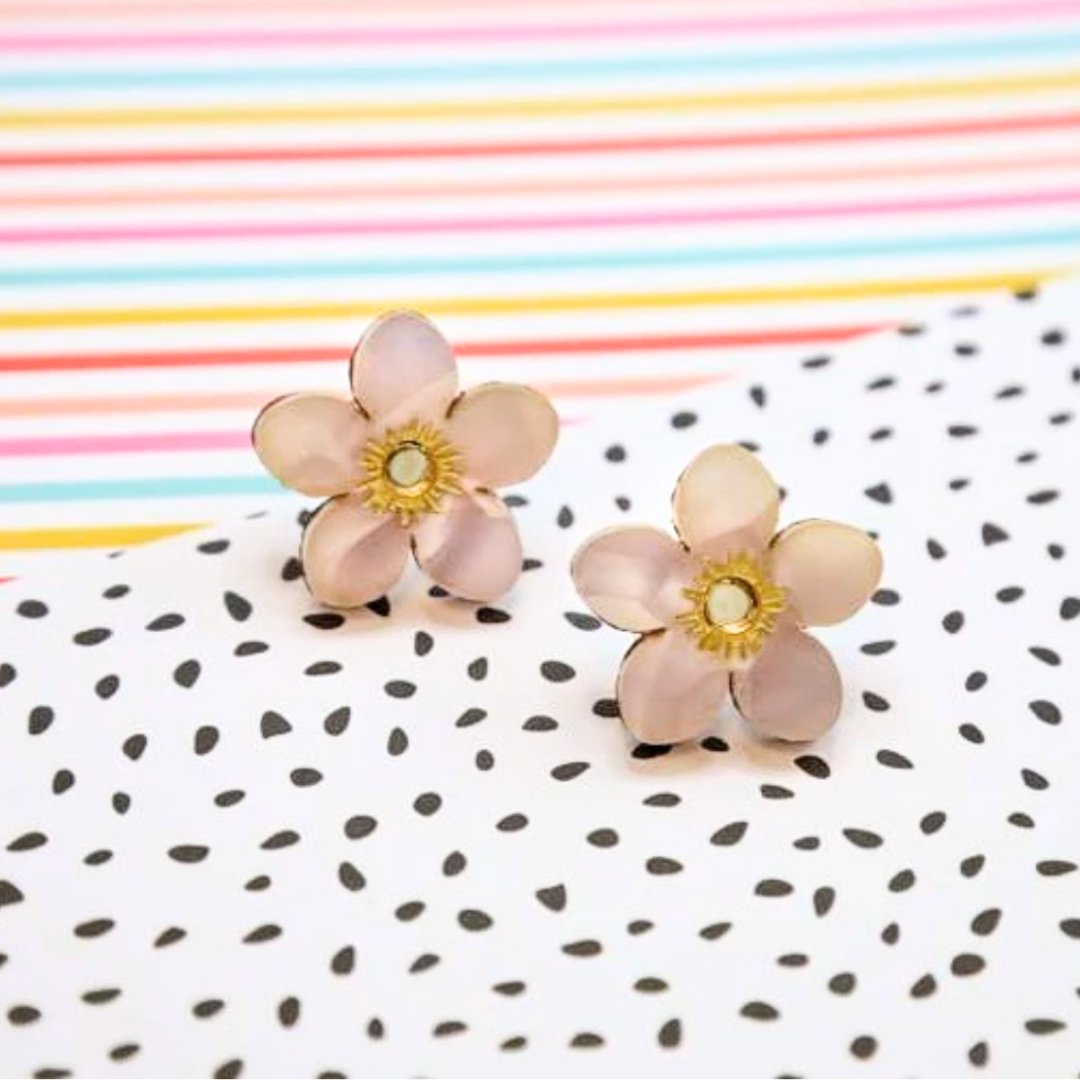 Berry Blossom Flower Stud Pair - Foxx & Ginger