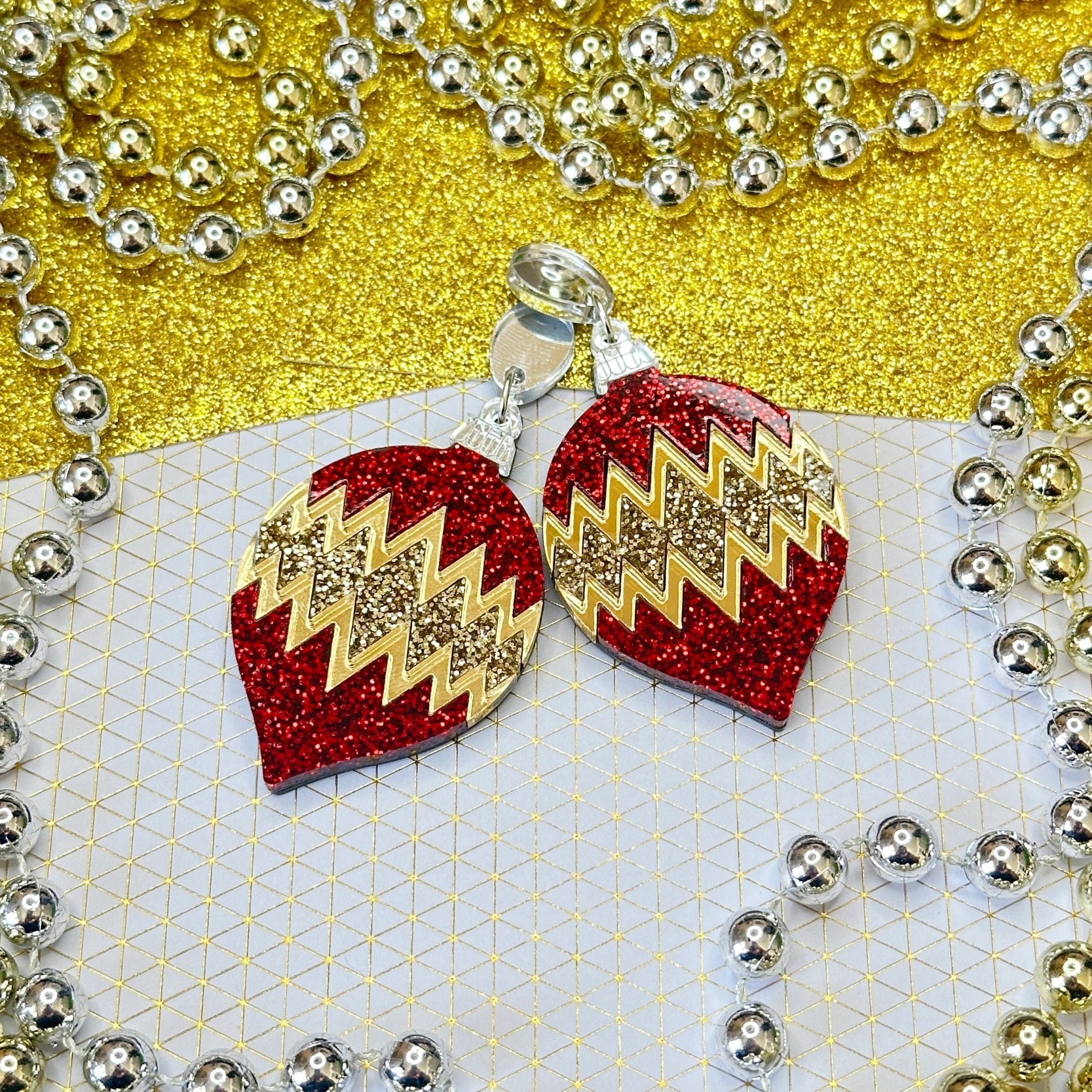 Christmas Bauble Earrings - Foxx & Ginger