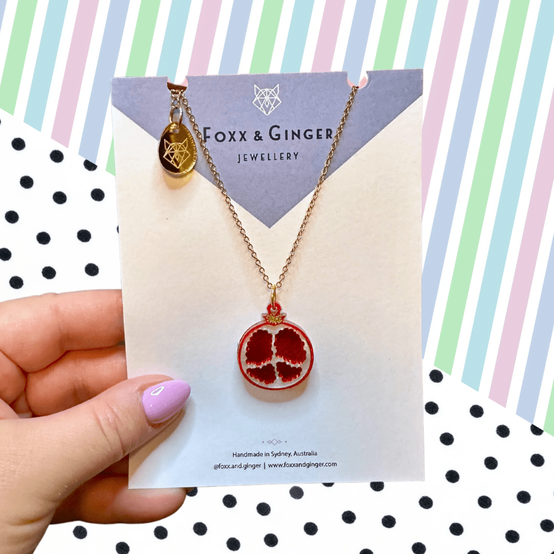 Pom - Pomegranate Necklace - Foxx & Ginger