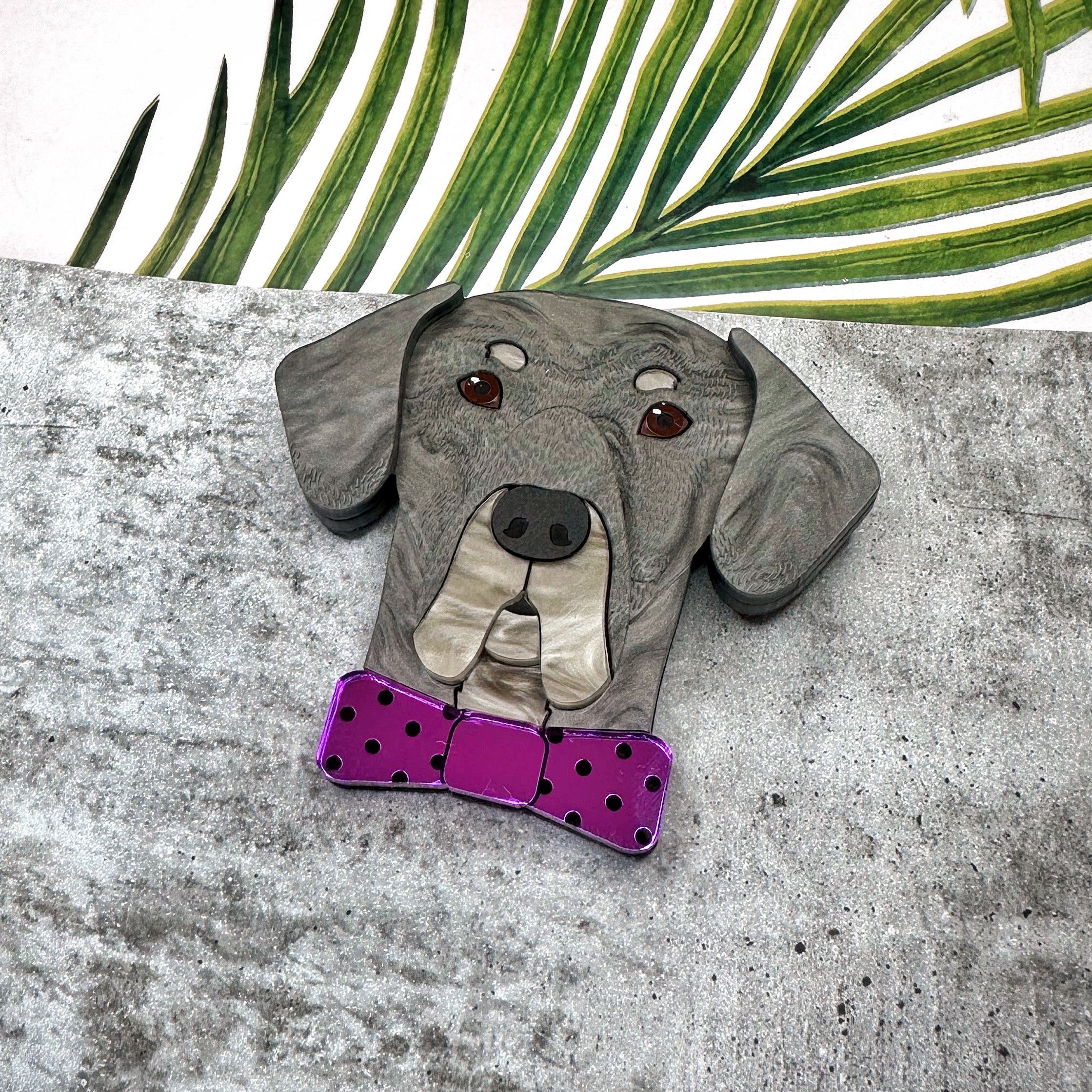 George The Great Dane Keyring