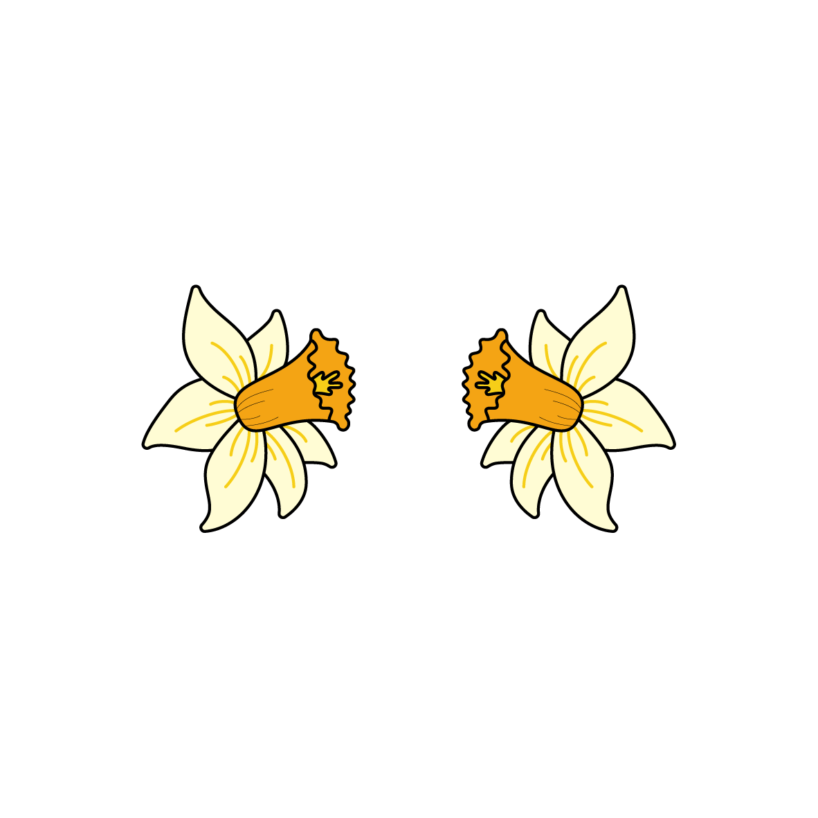 Daffodil Studs