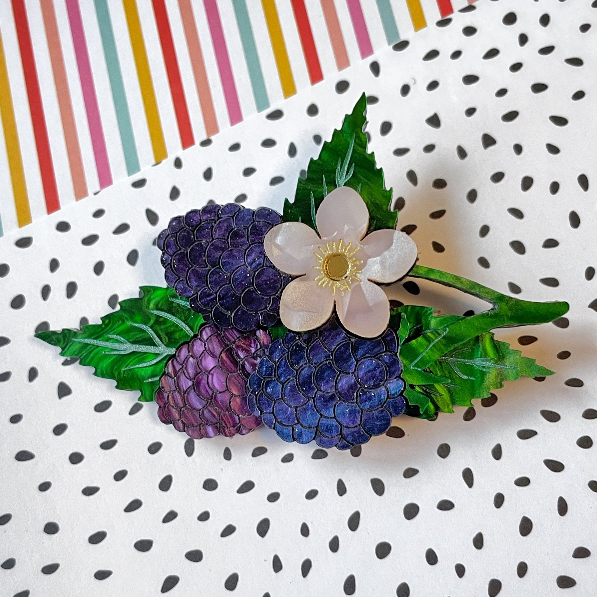 Blackberry Jam Brooch - Foxx & Ginger