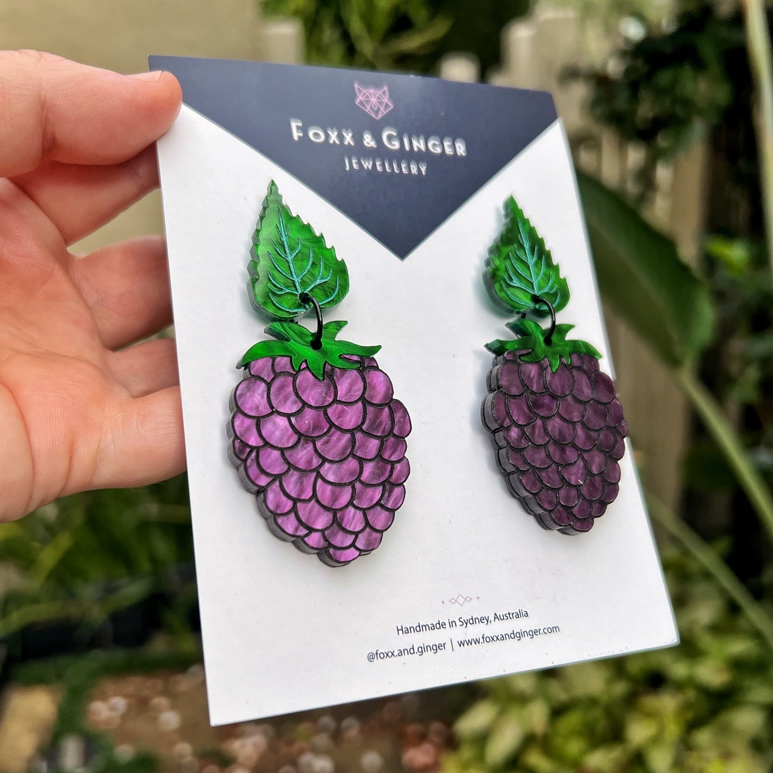 Blackberry Jam Earrings - Foxx & Ginger