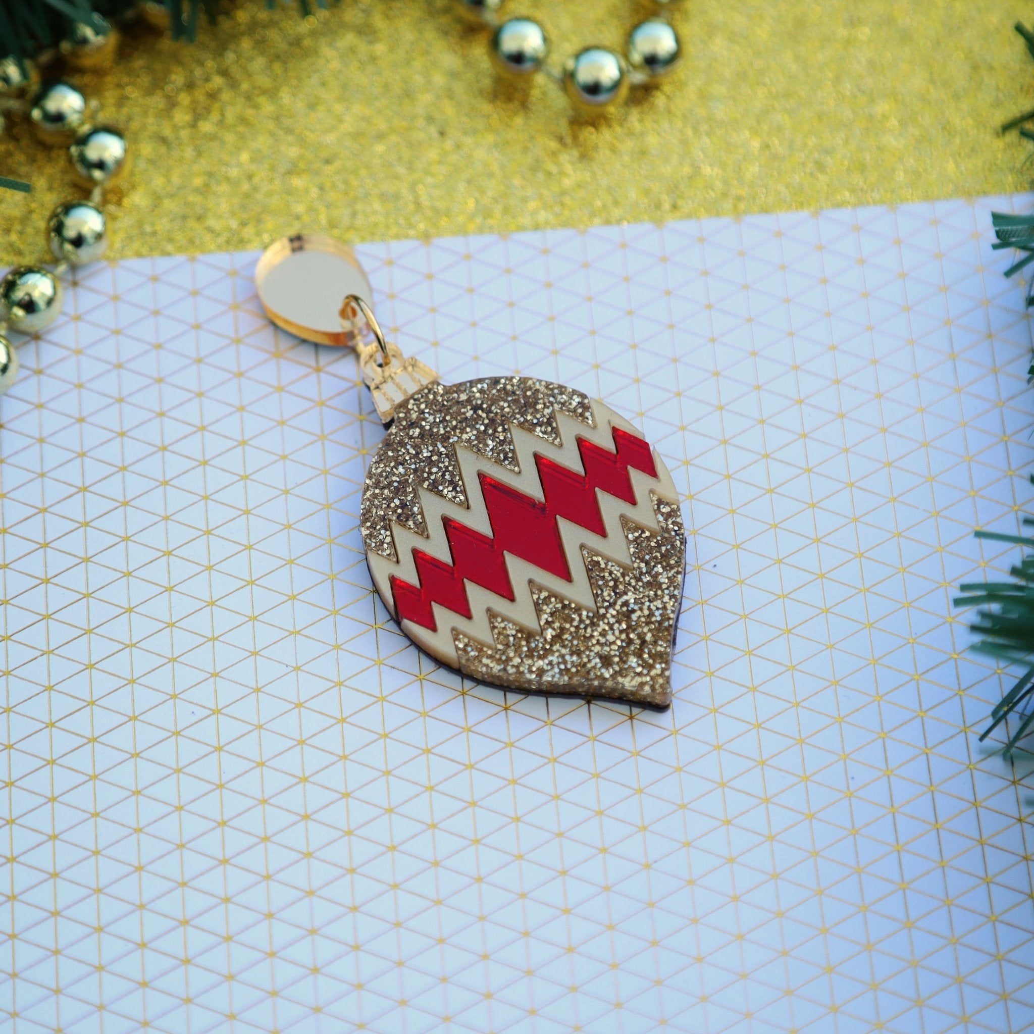 Christmas Bauble Earrings - Foxx & Ginger