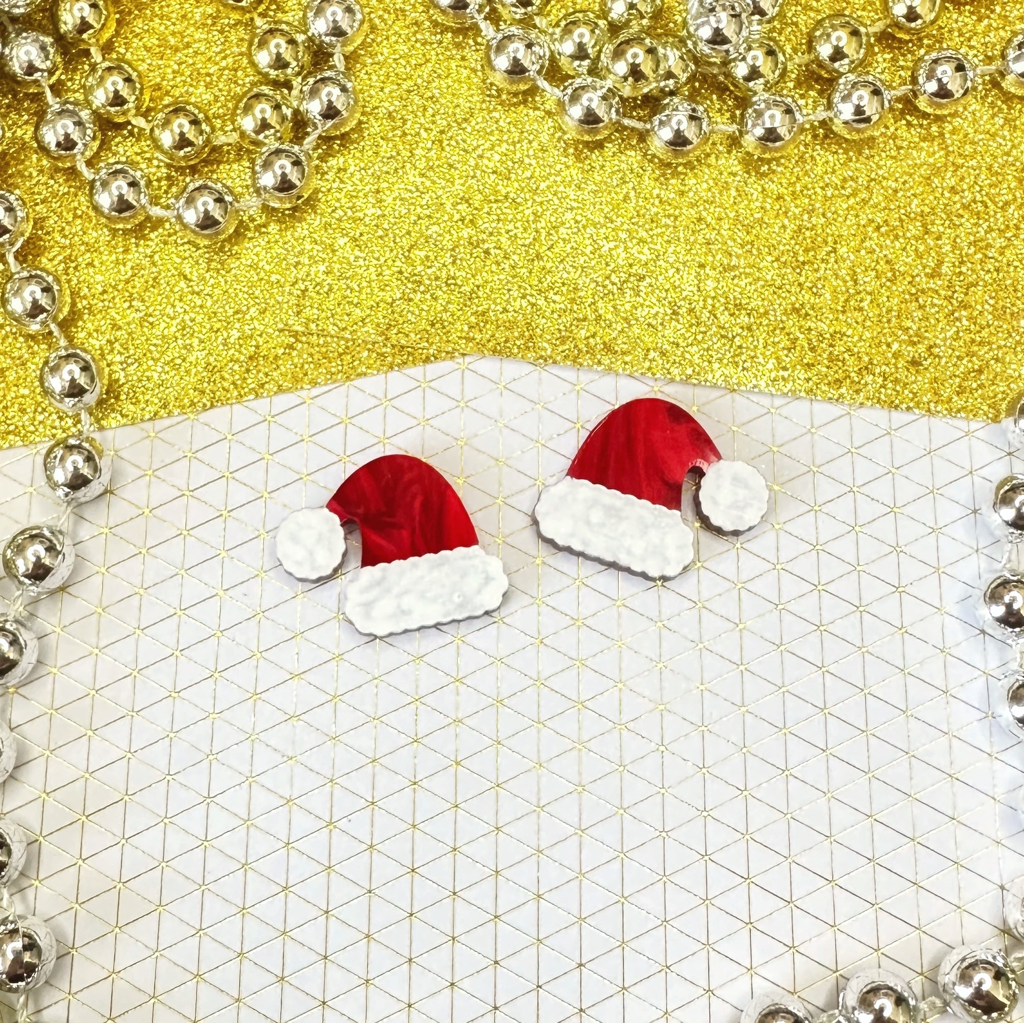 Christmas Santa Hat Stud - Foxx & Ginger