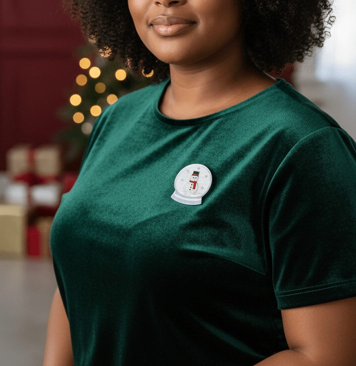 Christmas Snow Globe Brooch - Foxx & Ginger