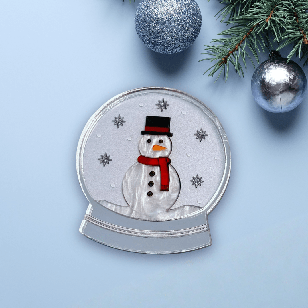Christmas Snow Globe Brooch - Foxx & Ginger