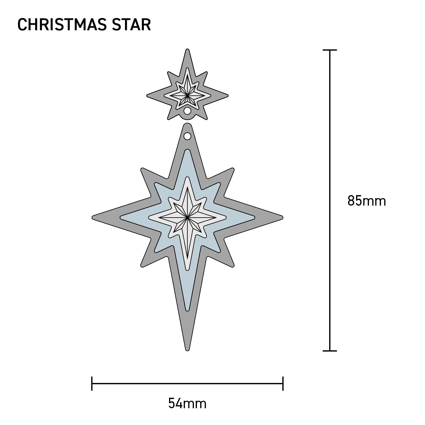 Christmas Star Statement Earrings - Foxx & Ginger