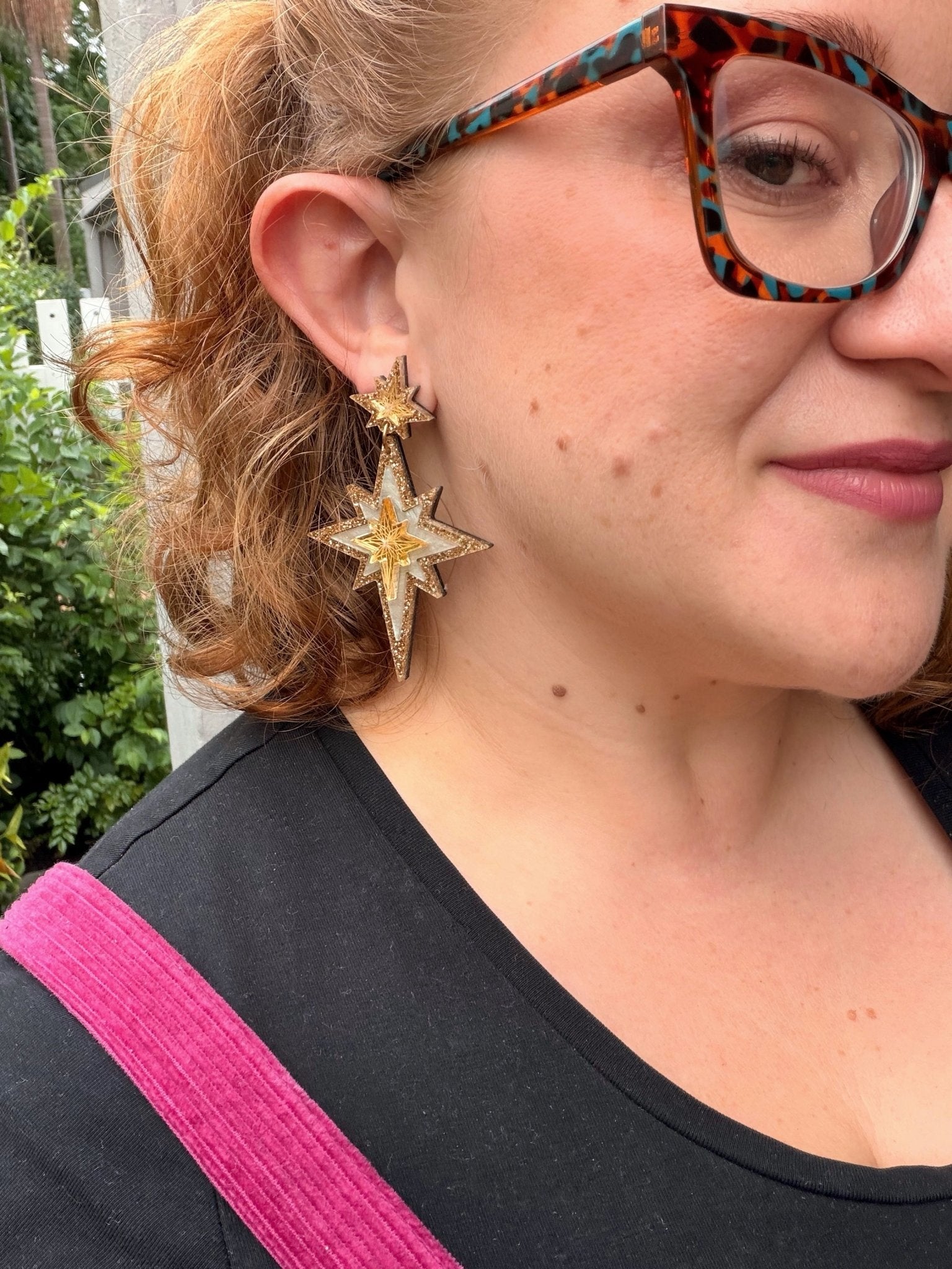 Christmas Star Statement Earrings - Foxx & Ginger