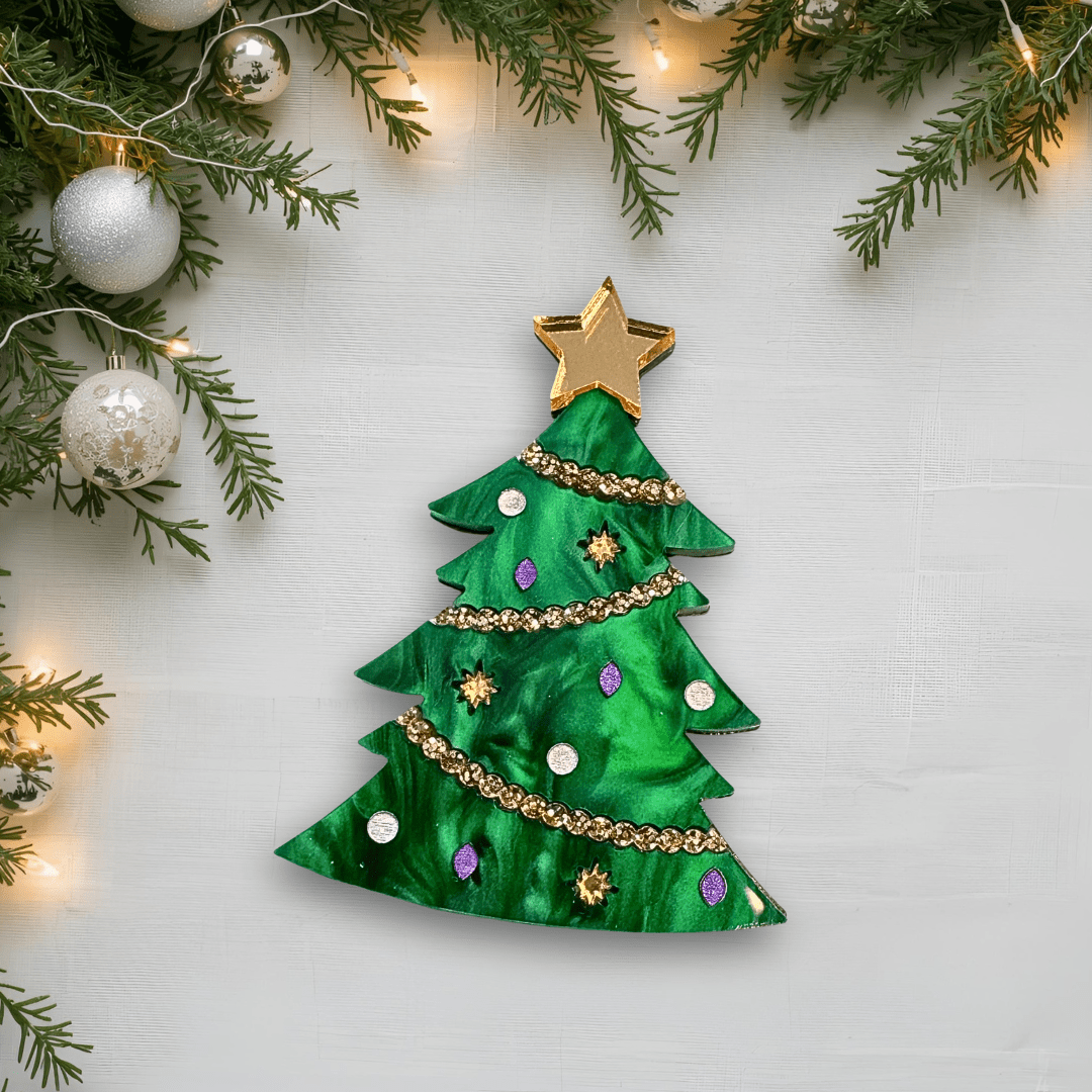 Christmas Tree Brooch - Foxx & Ginger