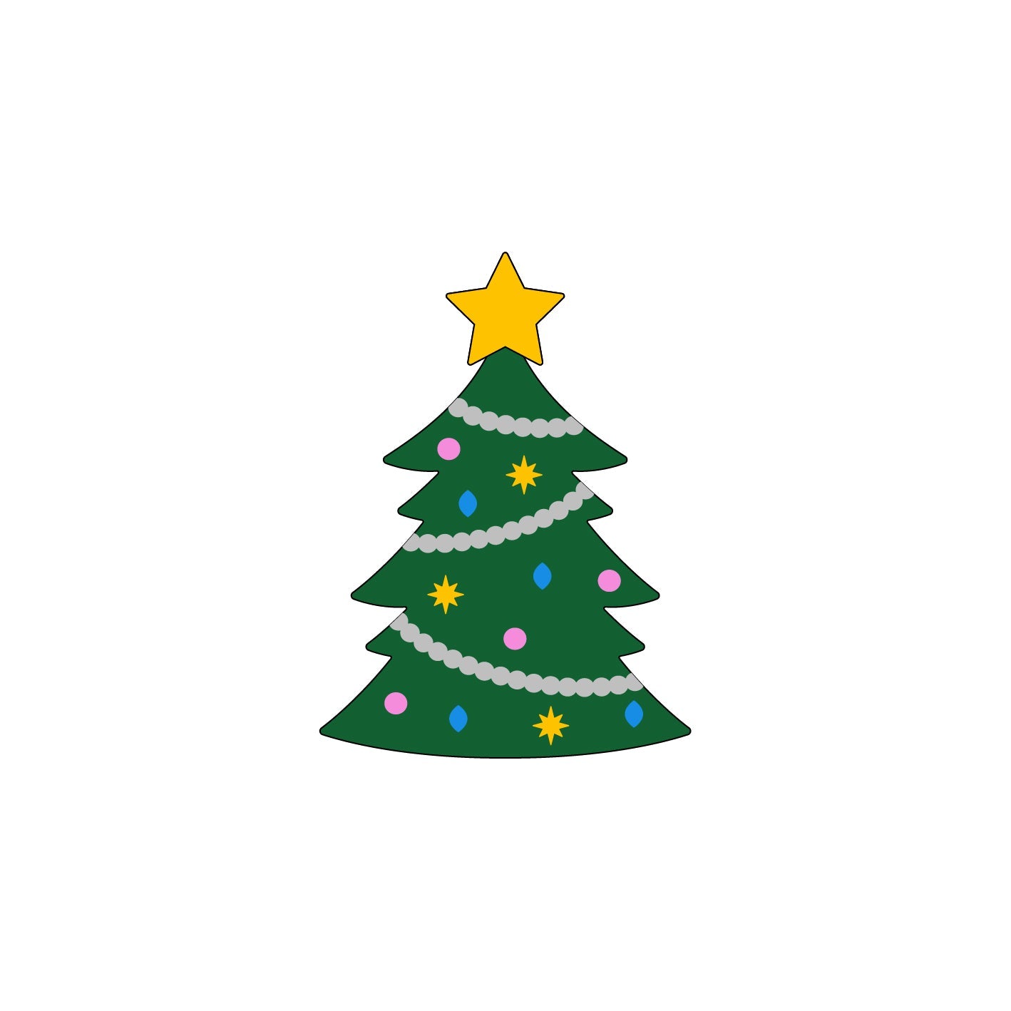 Christmas Tree Brooch - Foxx & Ginger