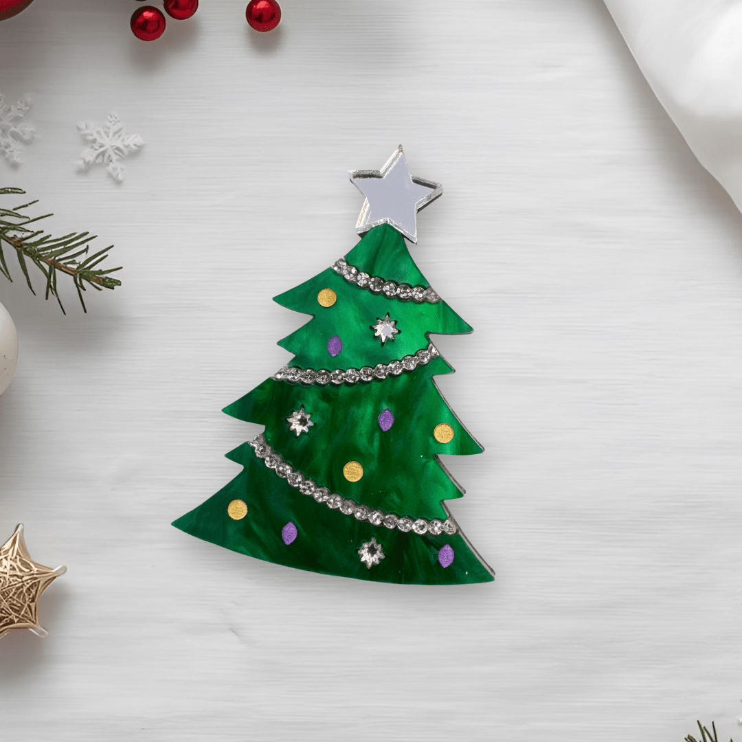 Christmas Tree Brooch - Foxx & Ginger