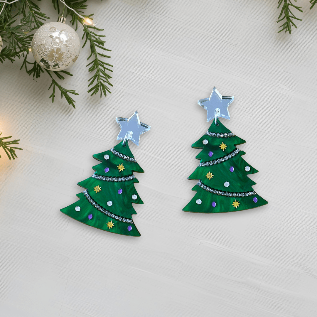 Christmas Tree Earrings - Foxx & Ginger