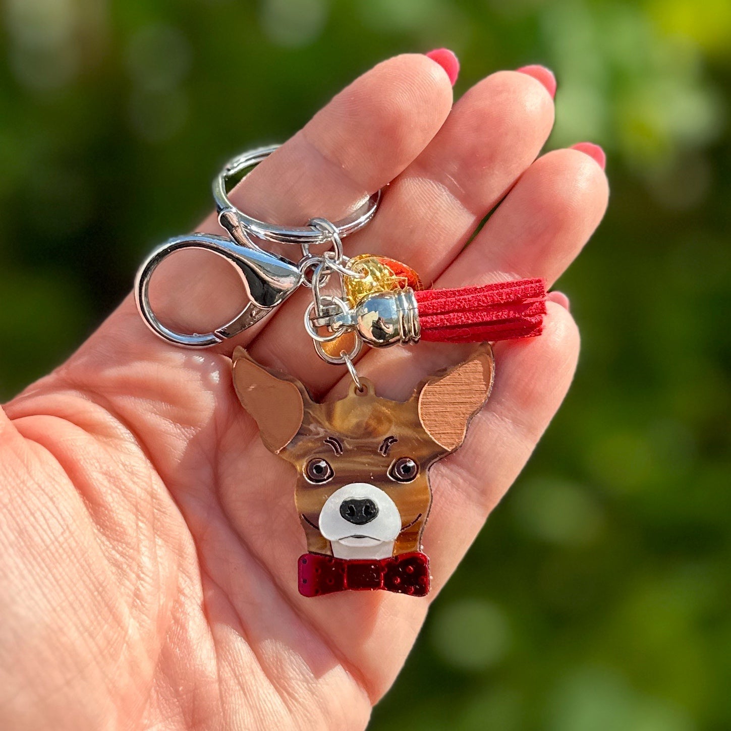 Chloe the Chihuahua Keyring Foxx Ginger