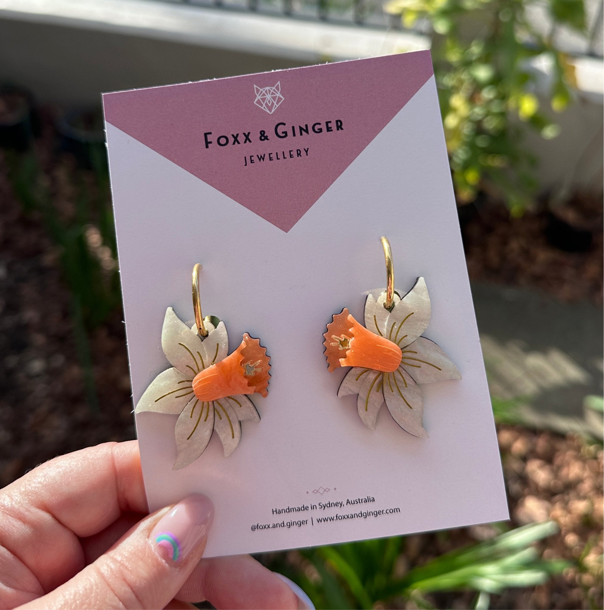 Daffodil Statement Earring - Foxx & Ginger