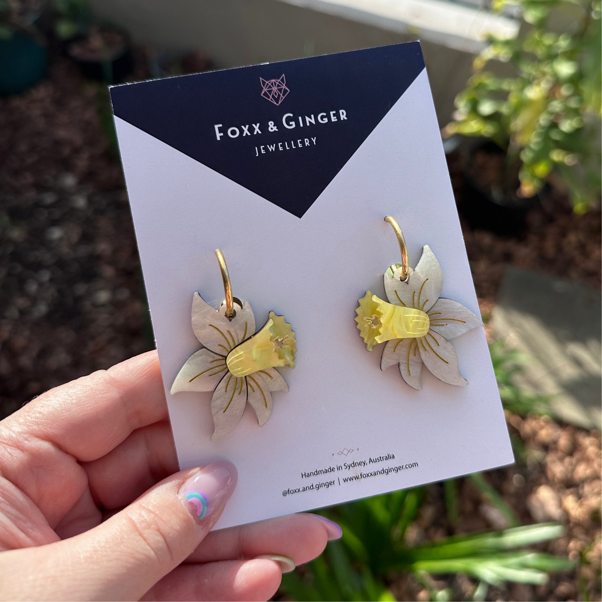 Daffodil Statement Earring - Foxx & Ginger