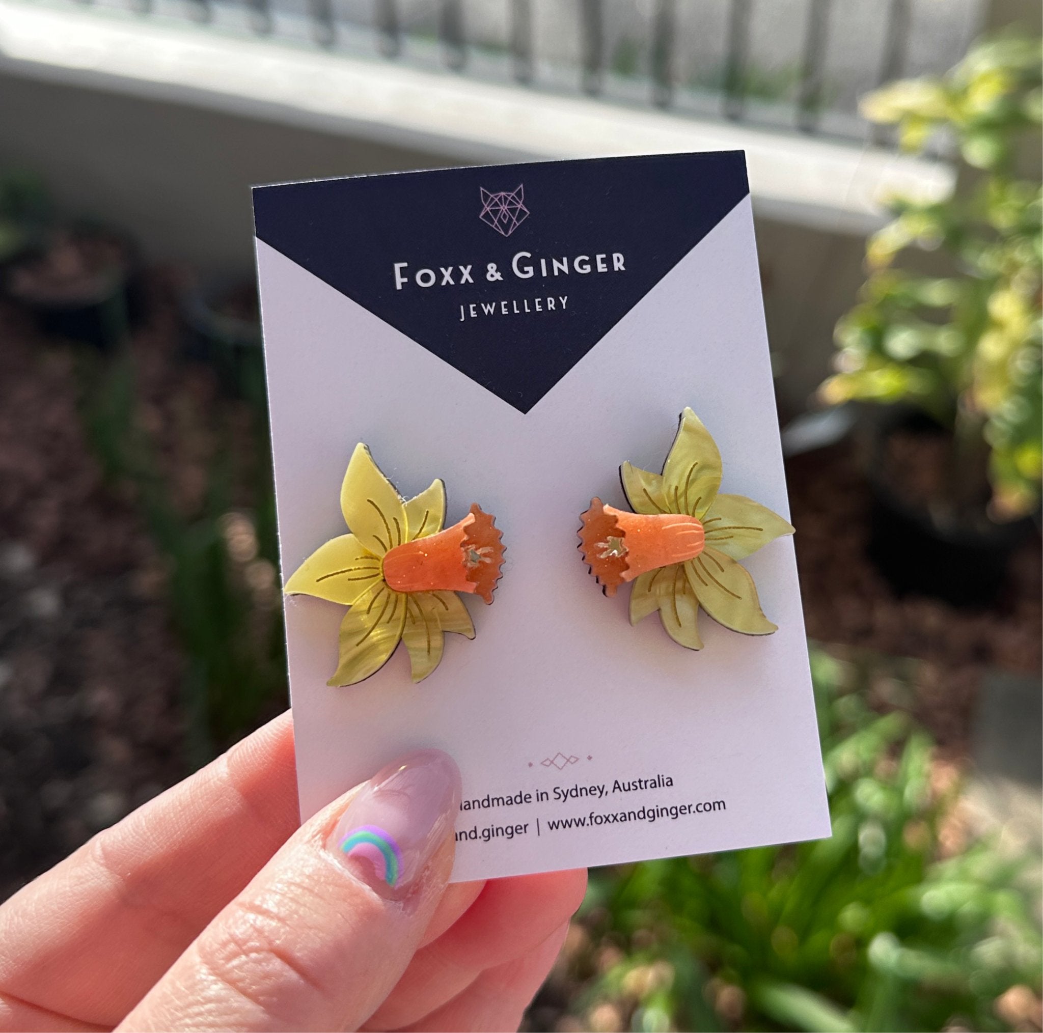 Daffodil Studs - Foxx & Ginger