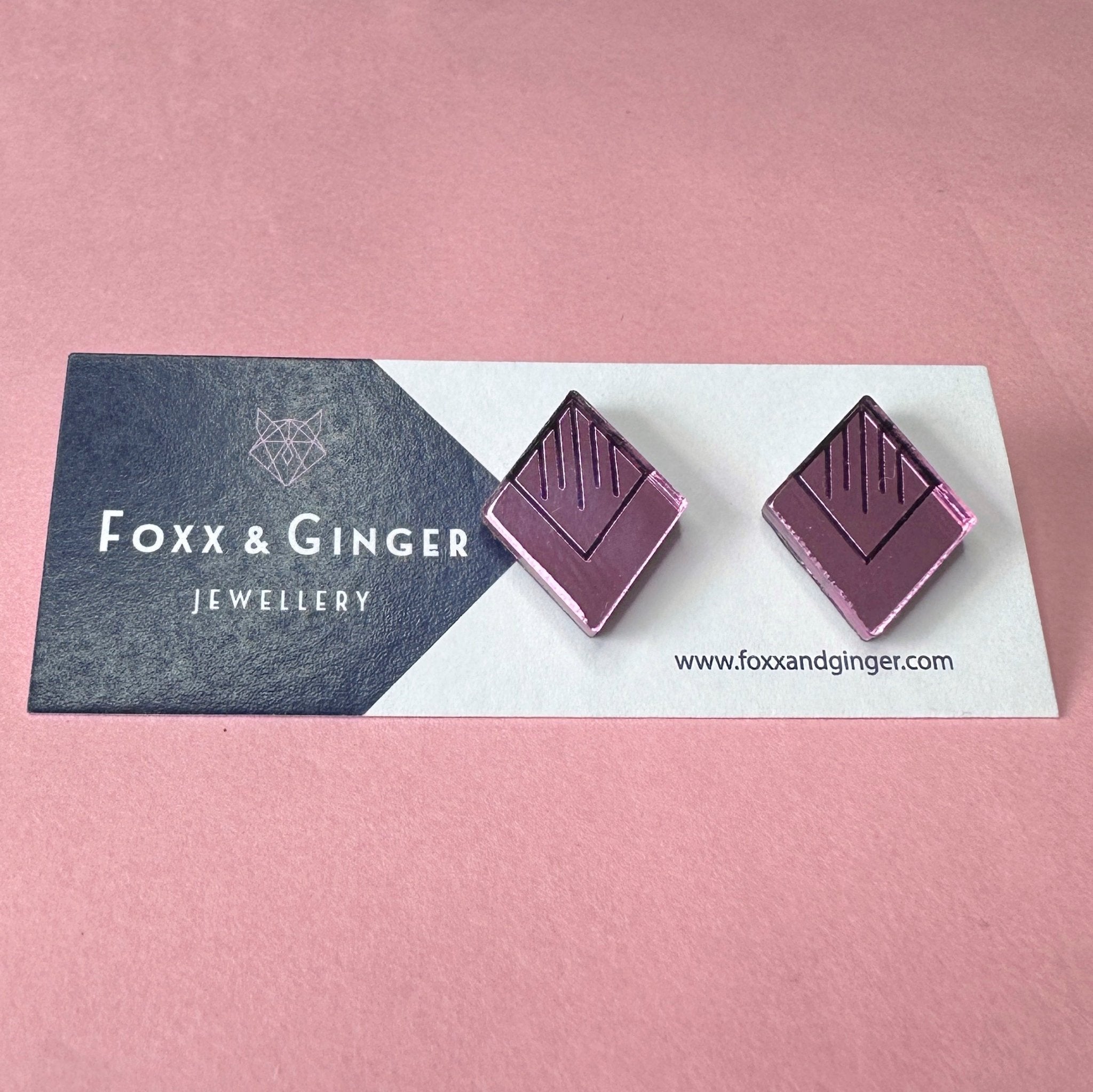 Deco Delights Mini Stud Pair - Foxx & Ginger