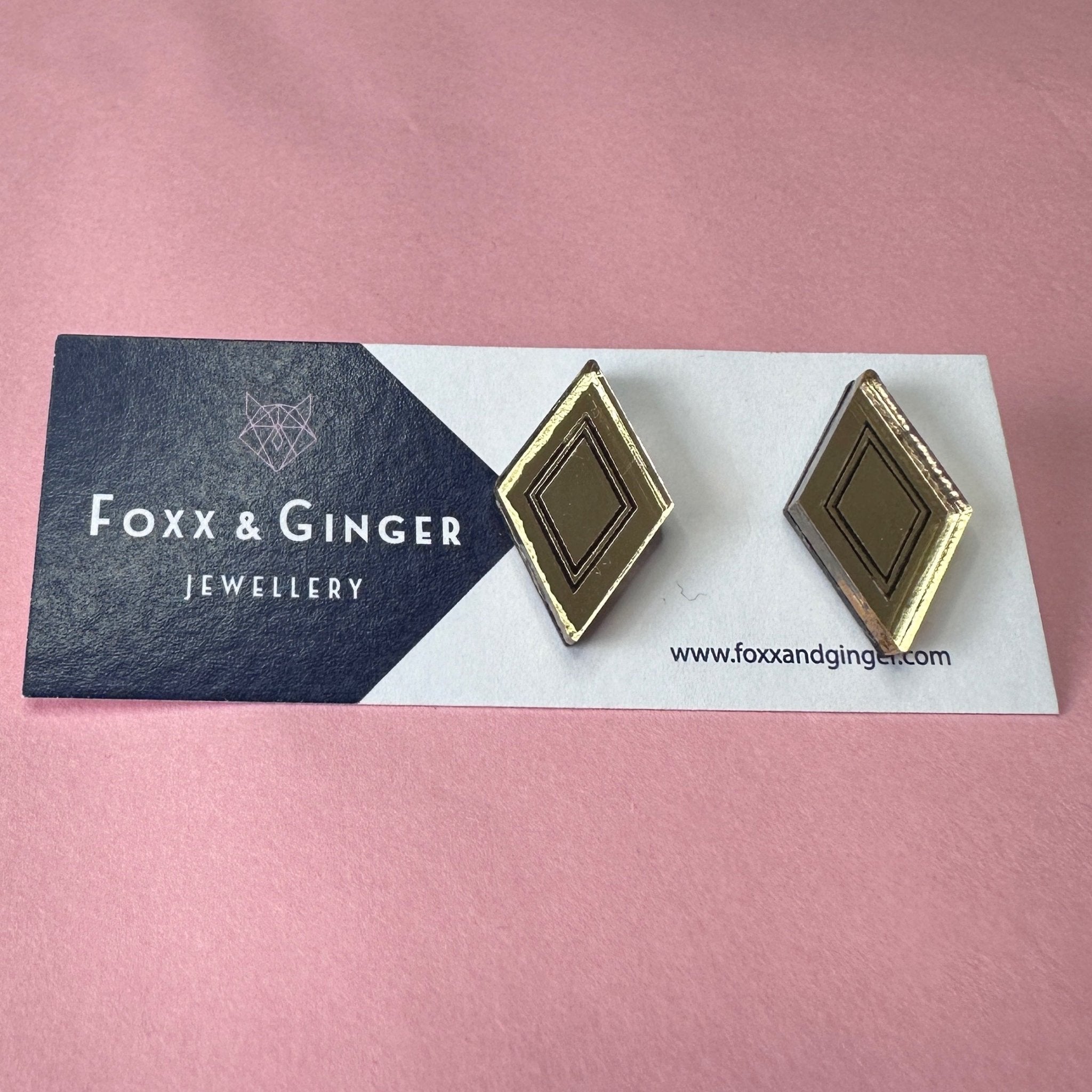 Deco Delights Mini Stud Pair - Foxx & Ginger