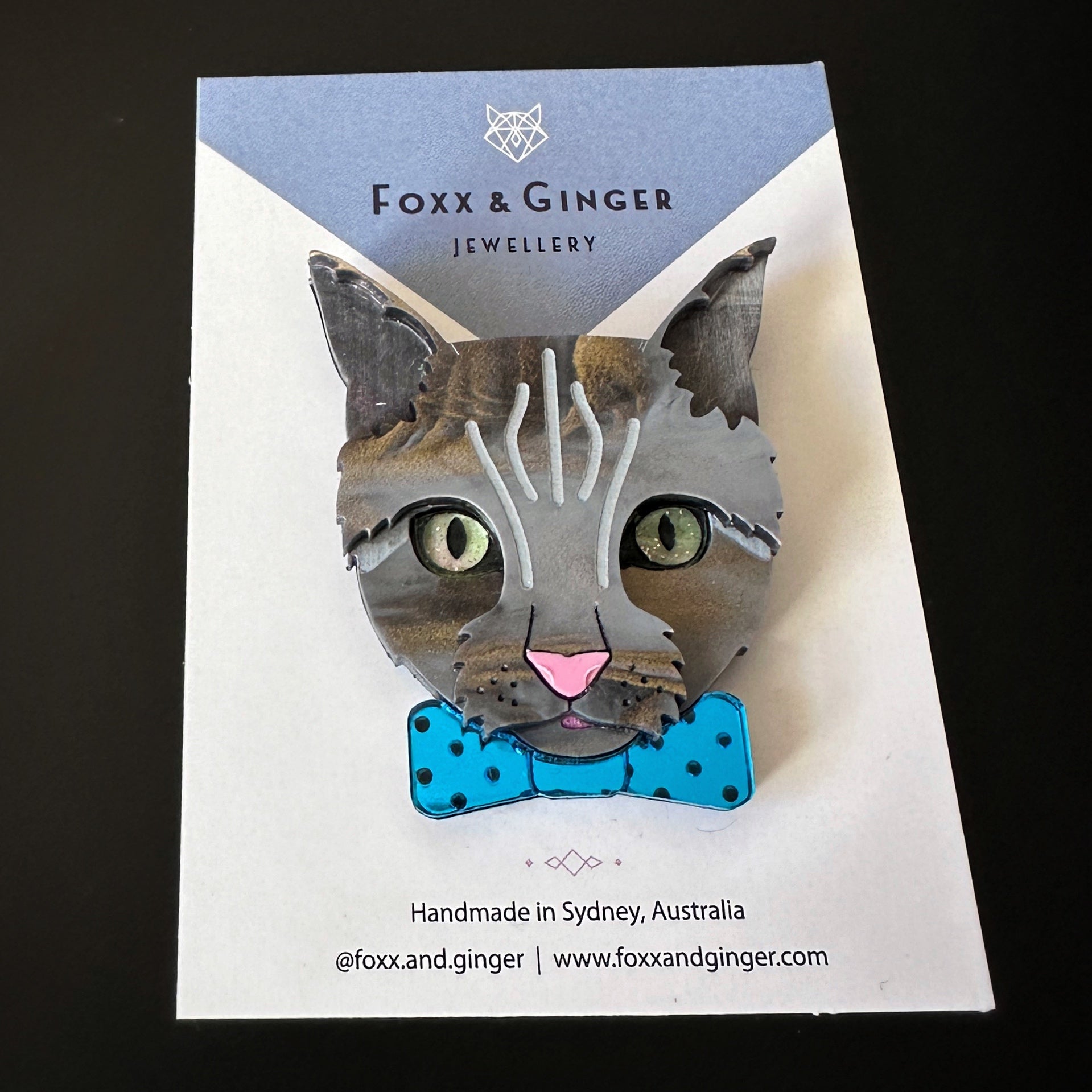 Felix the Grey Tabby Cat - Foxx & Ginger