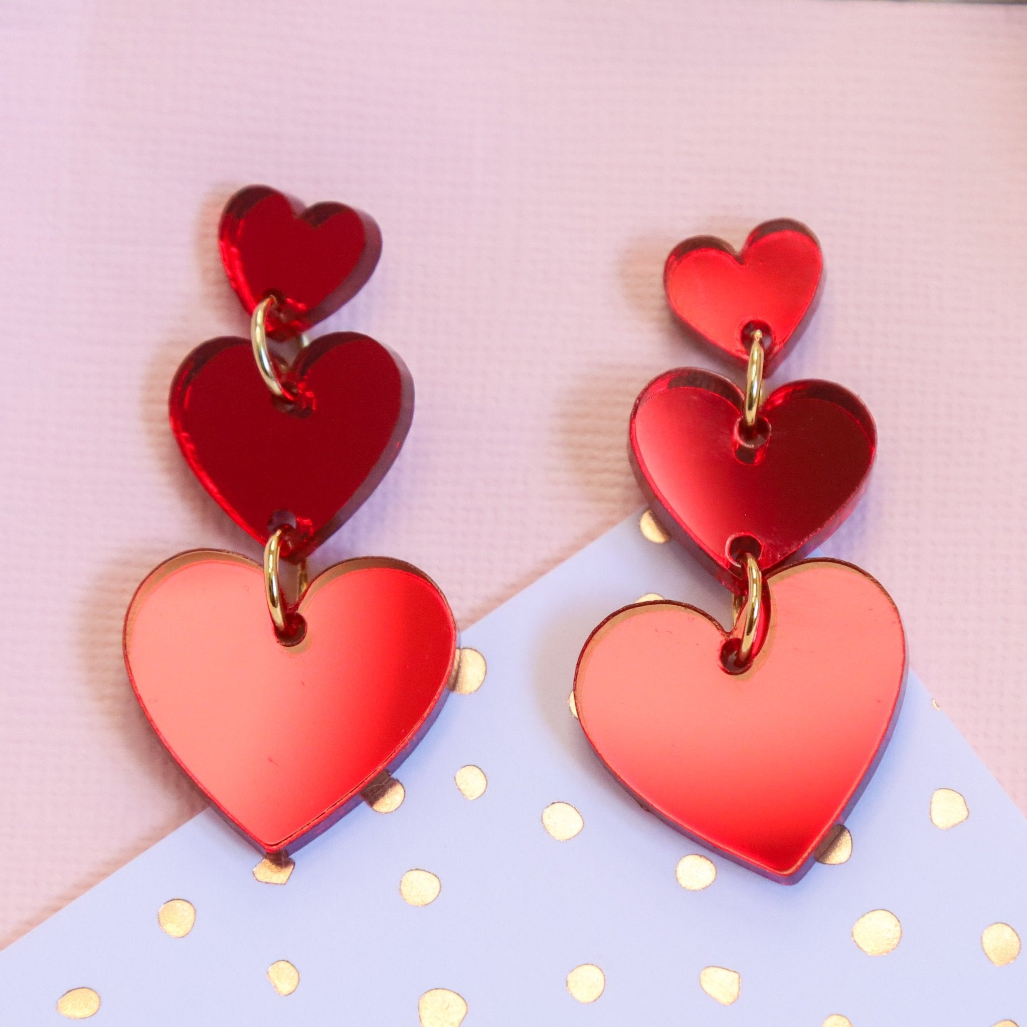 Growing Heart Droplet Dangle - Foxx & Ginger