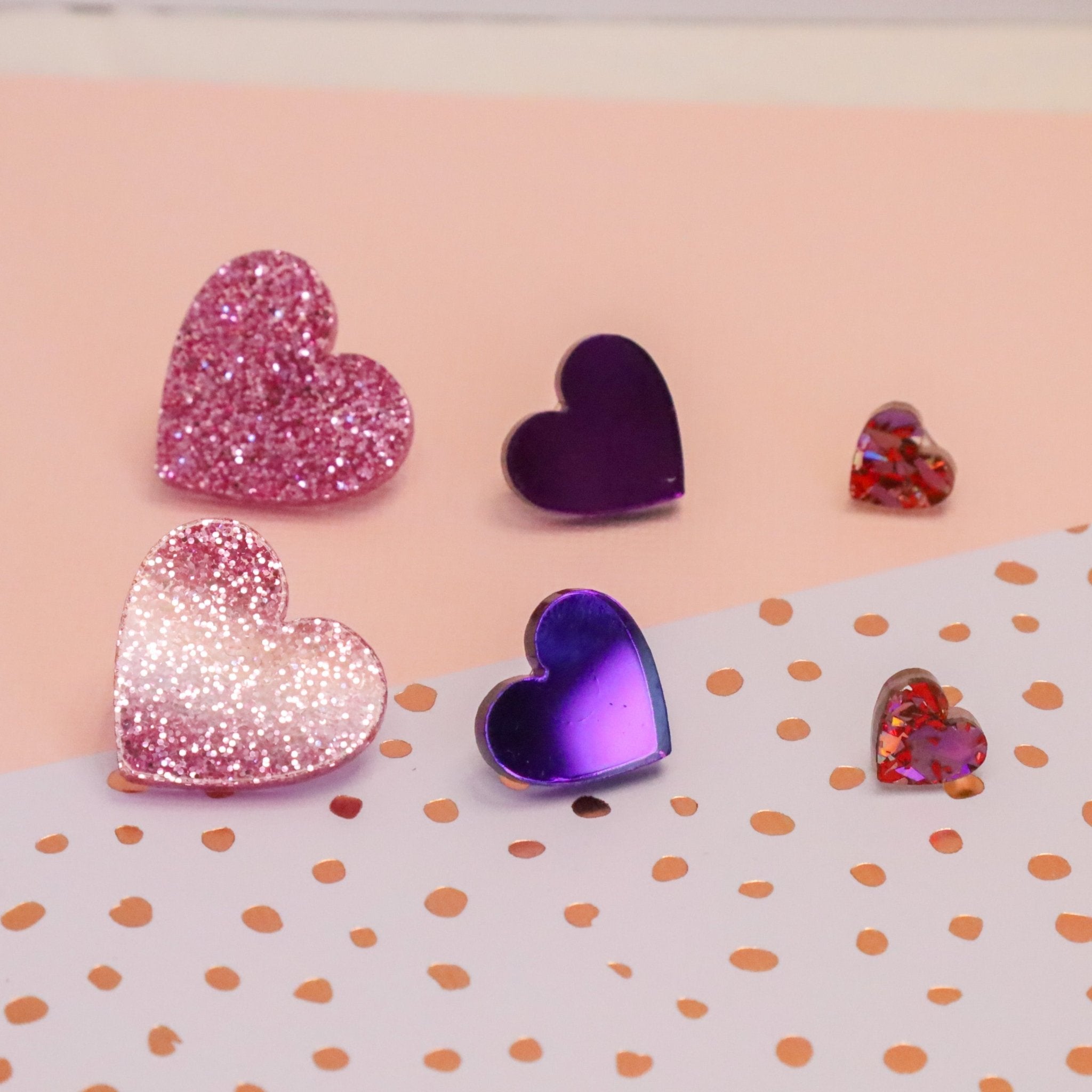 Heart Stud Pack - Foxx & Ginger