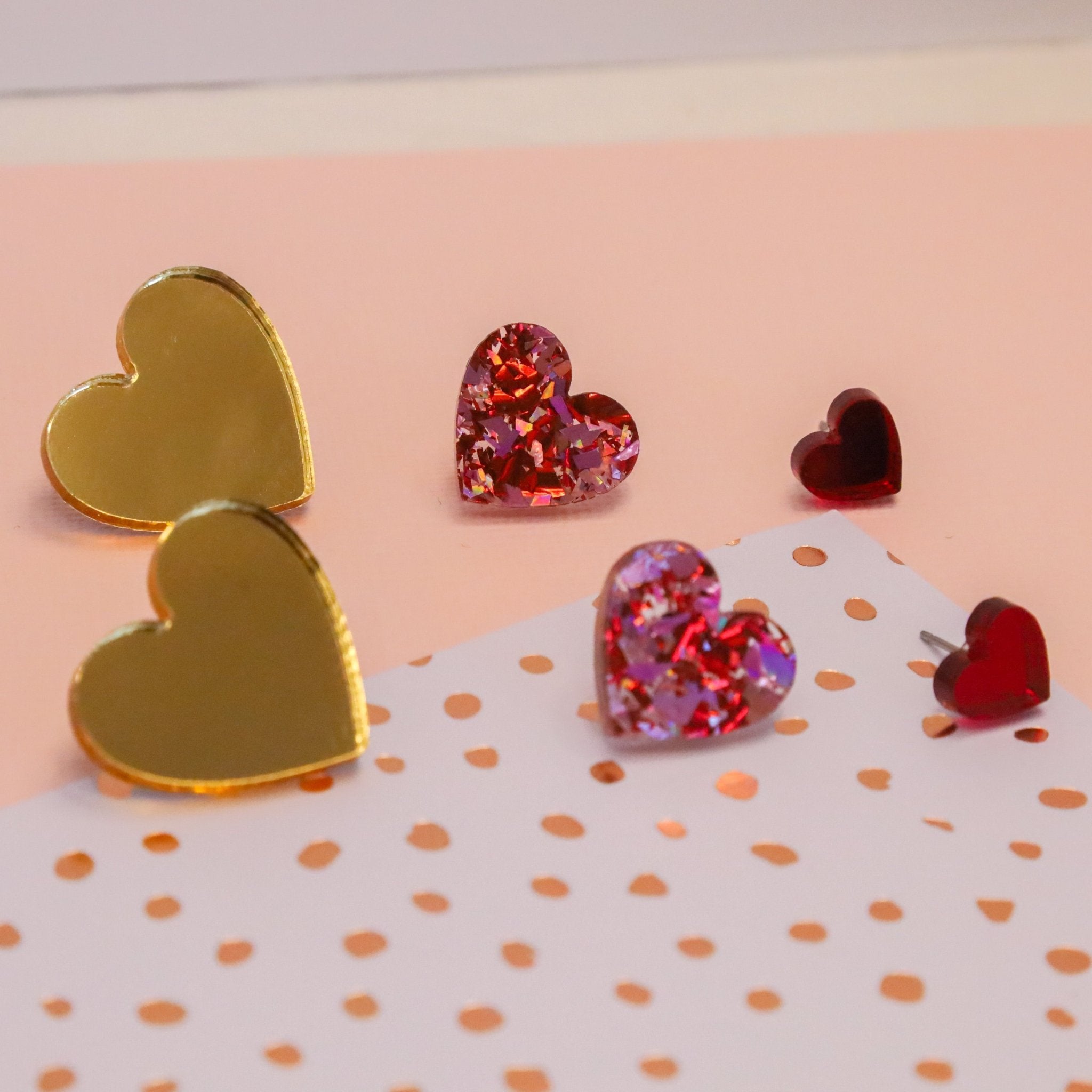 Heart Stud Pack - Foxx & Ginger