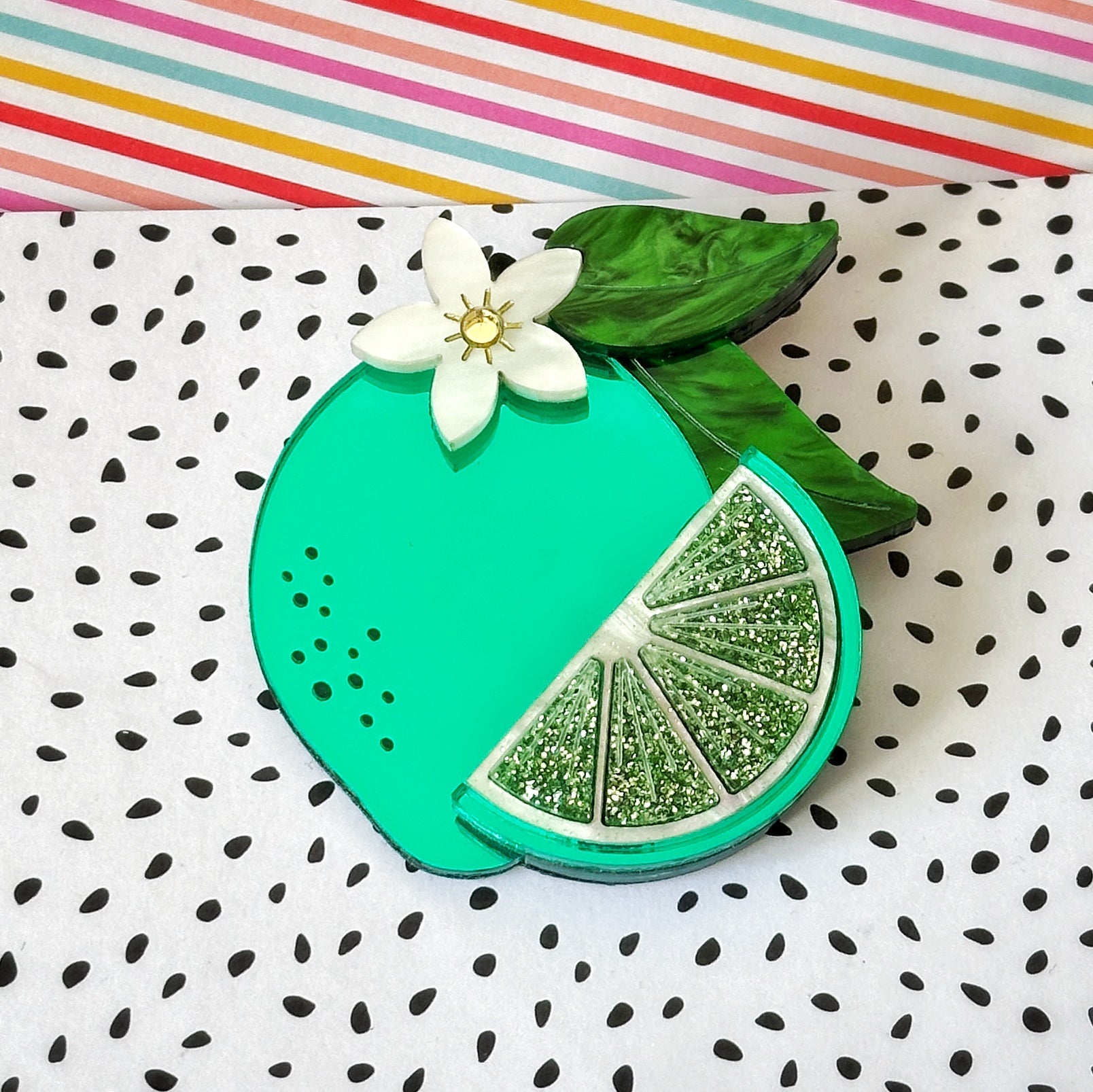 Lime Feelin’ Good Brooch - Foxx & Ginger