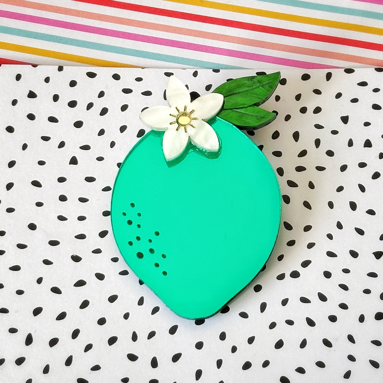 Lime Feelin’ Good Brooch - Foxx & Ginger