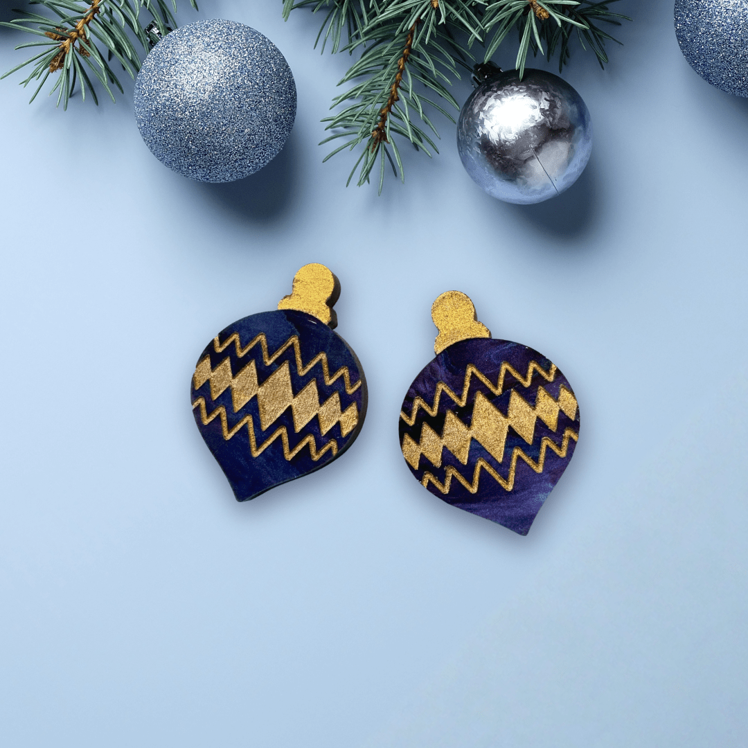 Mini Christmas Bauble Earrings - Foxx & Ginger