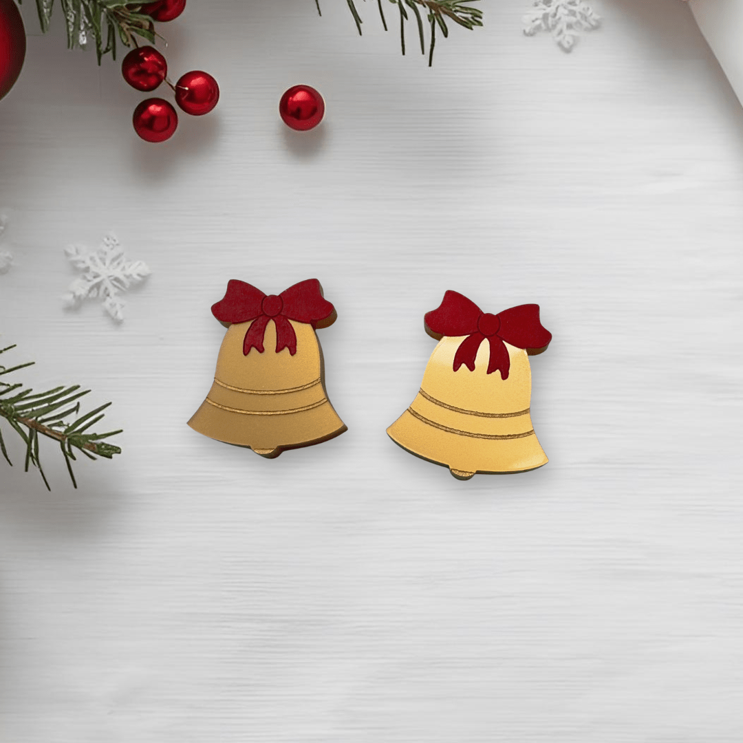 Mini Christmas Bell Earrings - Foxx & Ginger