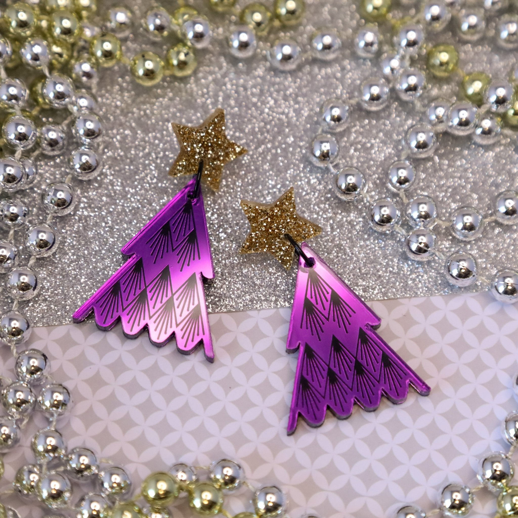 O' Christmas Tree Earrings - Foxx & Ginger