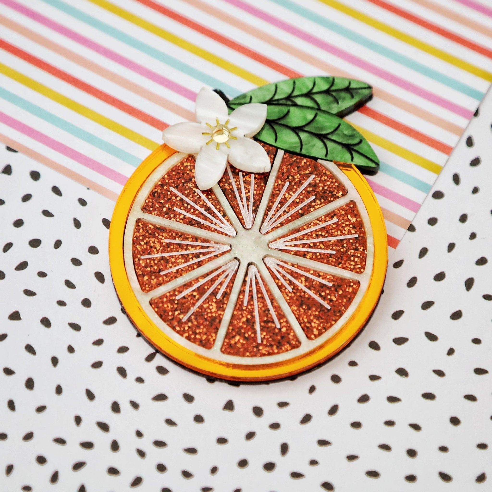 Orange You Nice Brooch - Foxx & Ginger