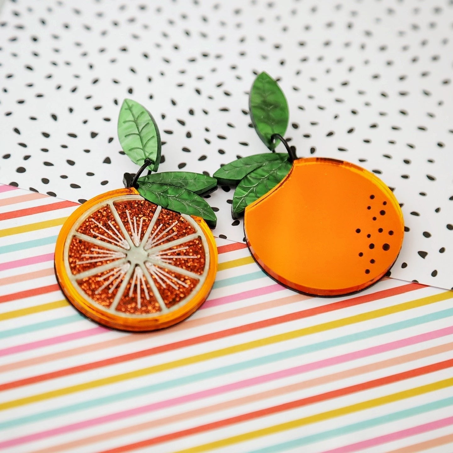 Orange You Nice Earrings - Main Image
