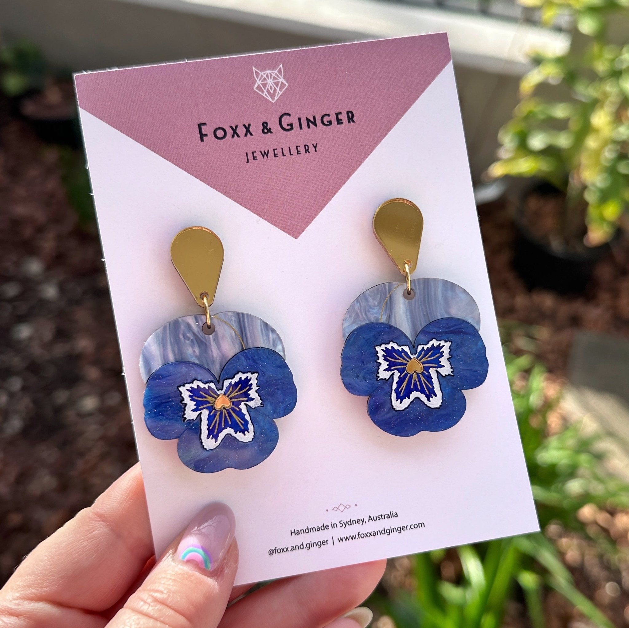 Pansy Statement Earring - Foxx & Ginger