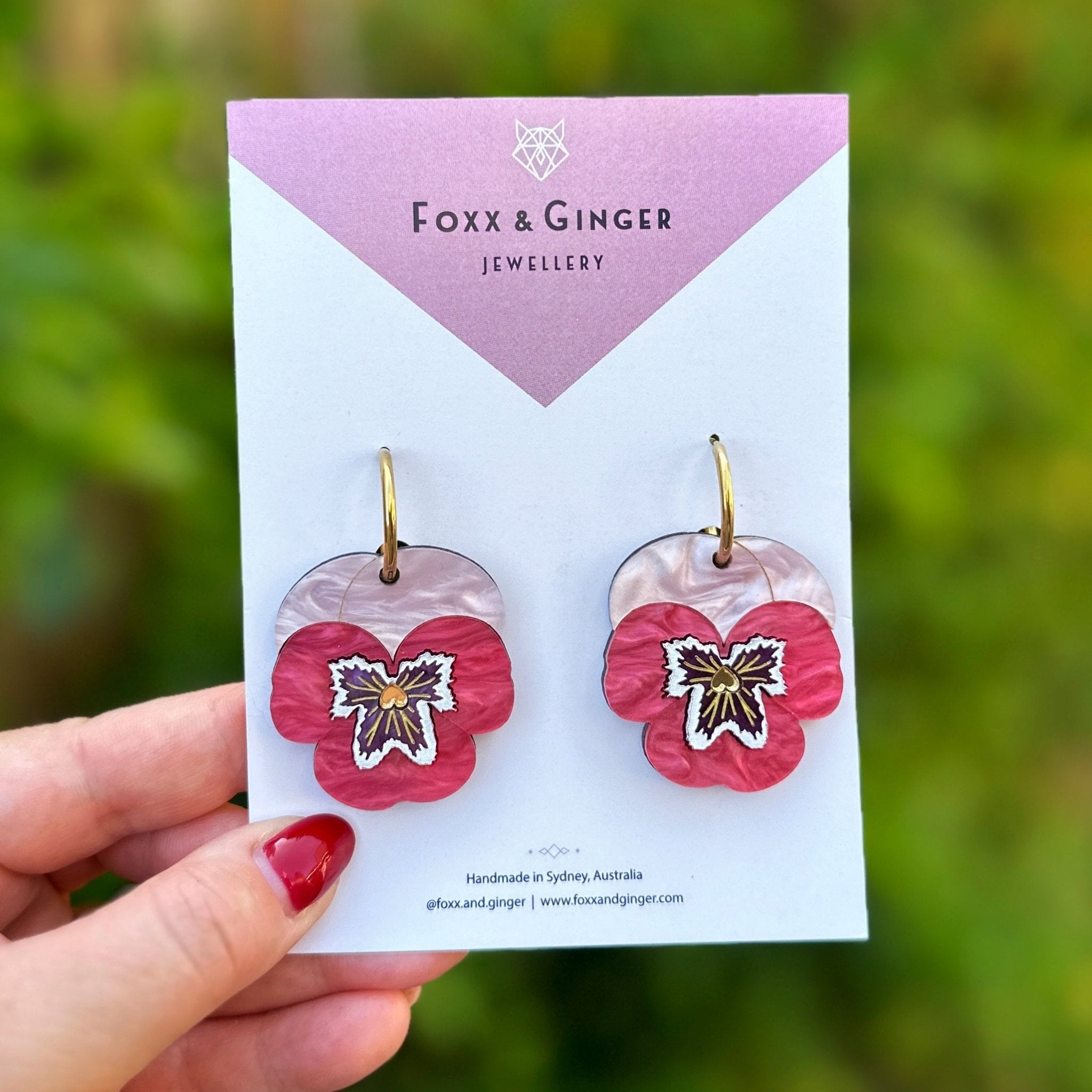 Pansy Statement Earring - Foxx & Ginger