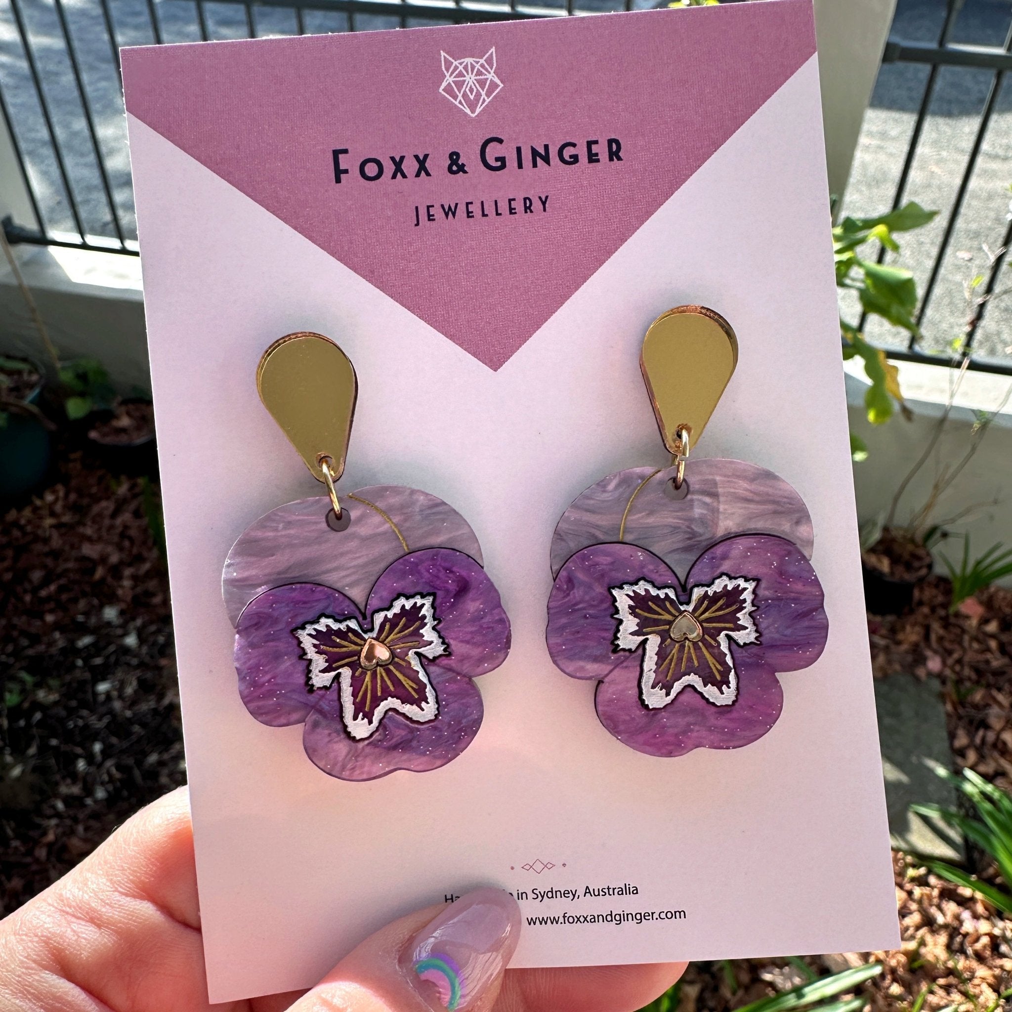 Pansy Statement Earring - Foxx & Ginger