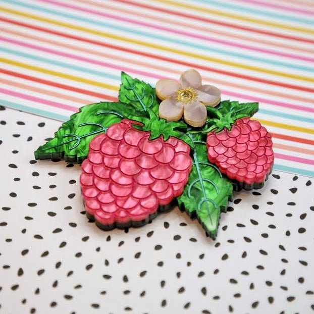 Raspberry Beret Brooch - Foxx & Ginger