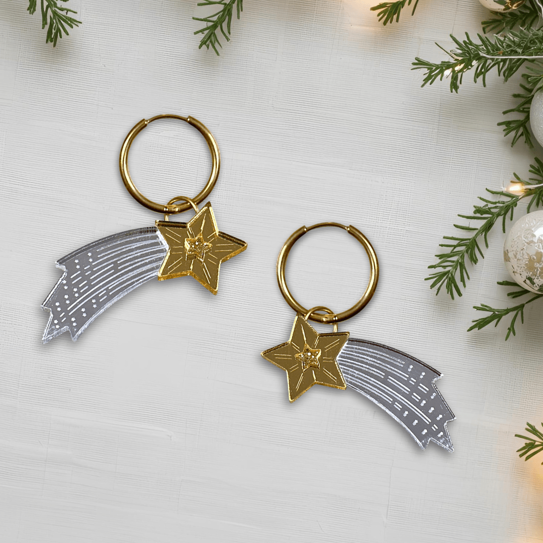 Shooting Star Hoops - Foxx & Ginger