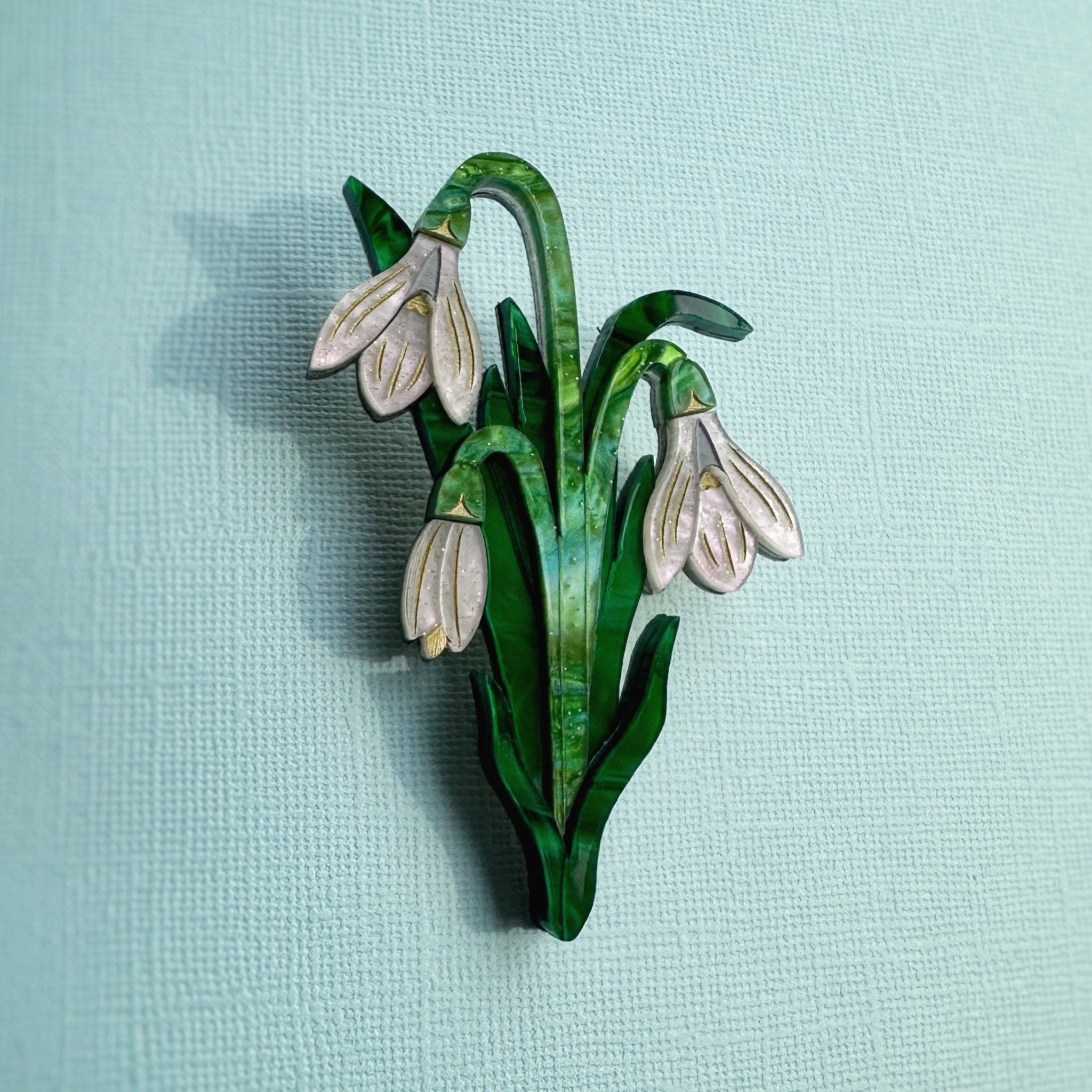 Snowdrop Brooch - Foxx & Ginger