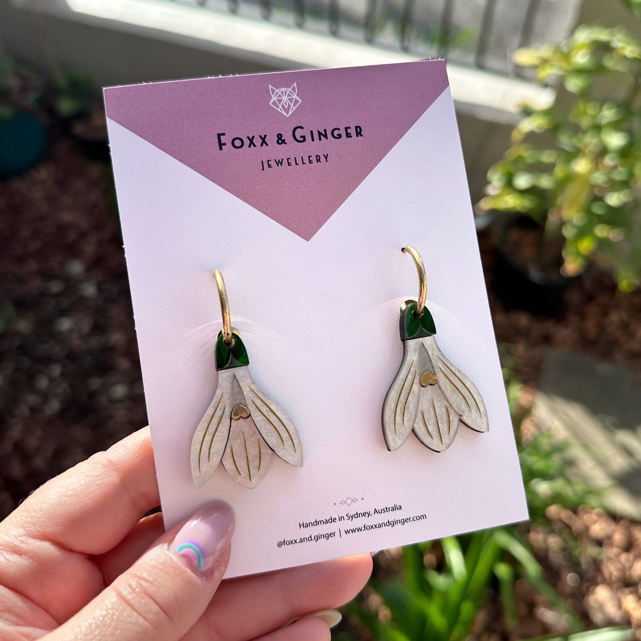 Snowdrop Statement Earring - Foxx & Ginger