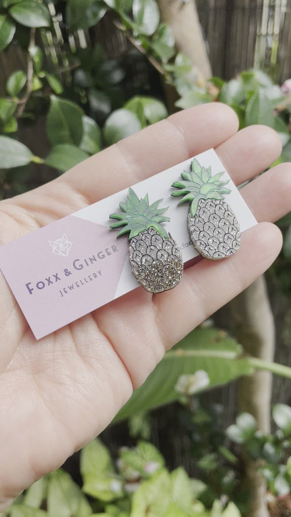 Pineappley Ever After Stud Pair | Foxx & Ginger